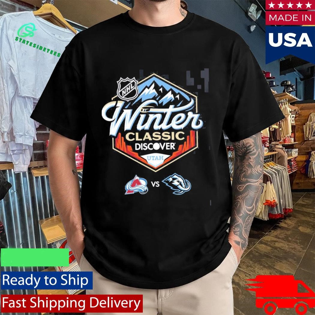 NHL Winter Classic 2027 Discover Utah Logo Colorado Avalanche Vs Utah Mammoth Shirt