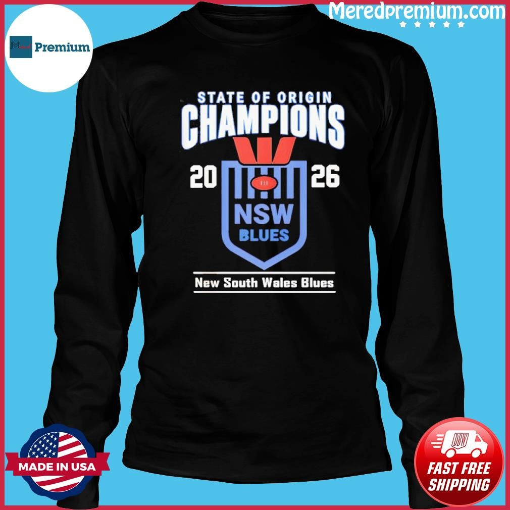 NSW Blues State of Origin Champions 2026 shirt
