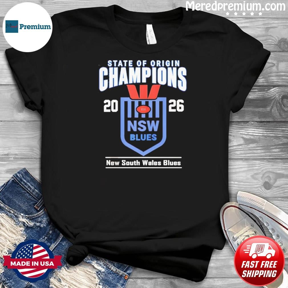 NSW Blues State of Origin Champions 2026 shirt