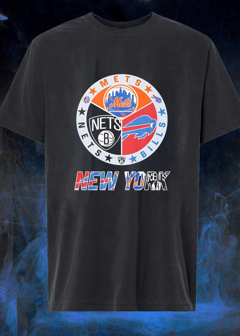 NY Sports Fan Apparel Mets Nets Bills New York shirt