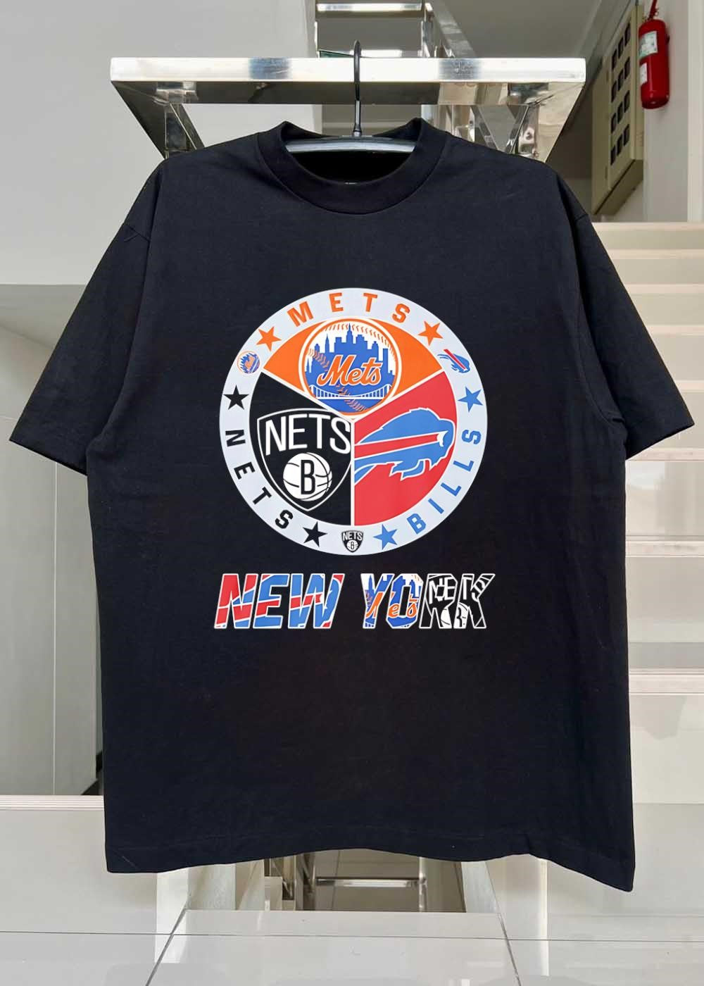 NY Sports Fan Apparel Mets Nets Bills New York shirt