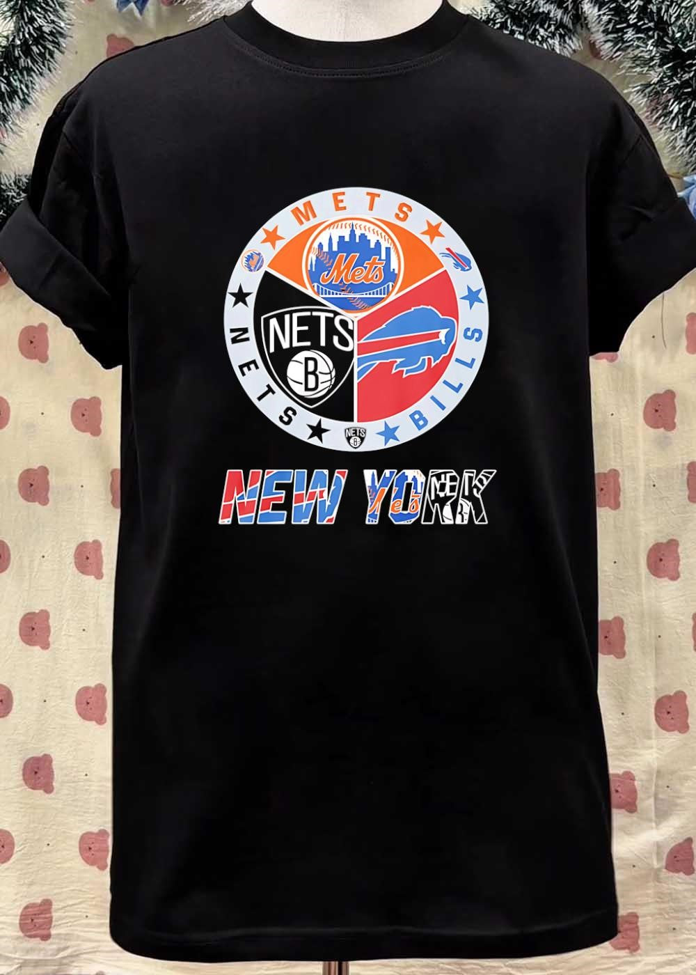 NY Sports Fan Apparel Mets Nets Bills New York shirt