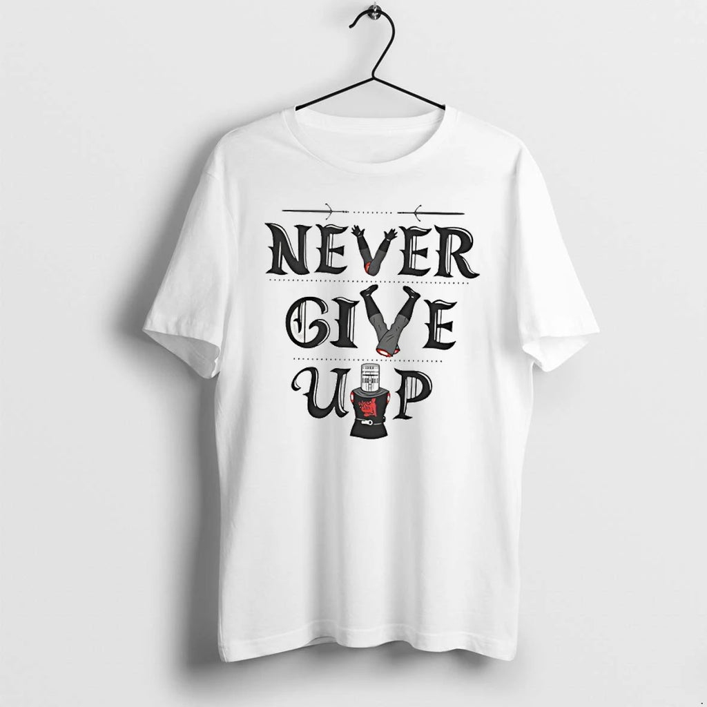 Never Give Up Black Knight Monty Python Inspirational Tshirts Sweater