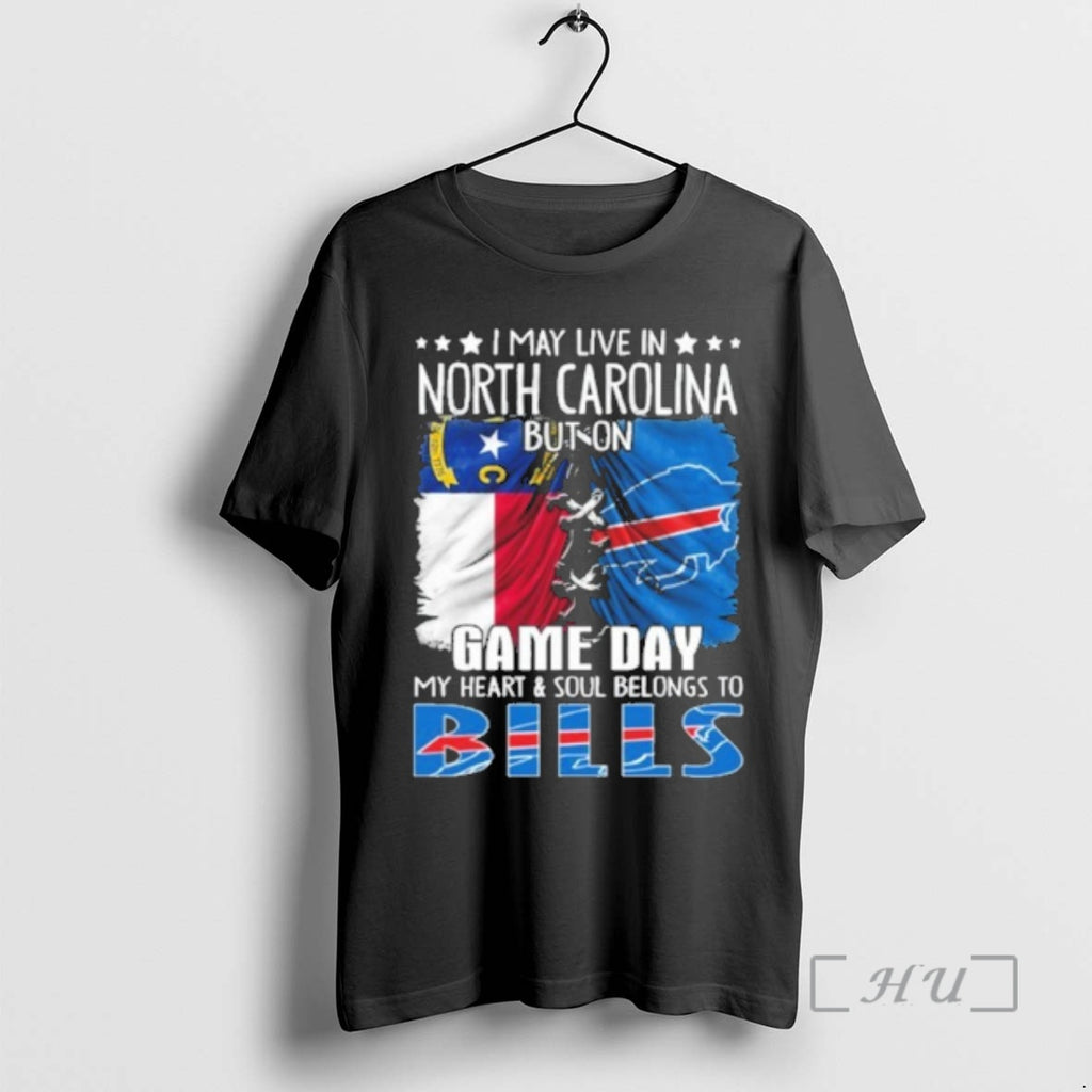 New I May Live In North Carolina But On Gameday My Heart And Soul Belongs