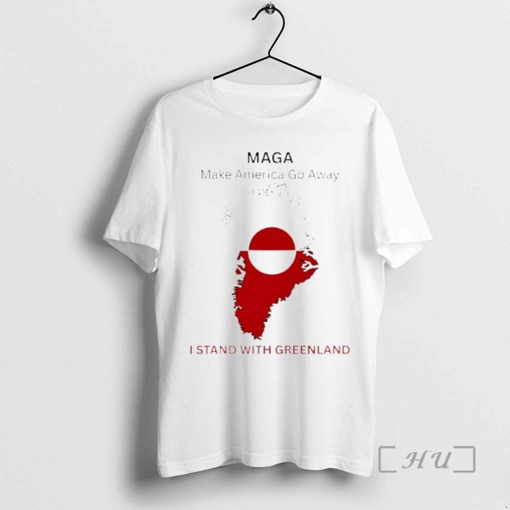 New Maga Make America Go Away Support Greenland Map