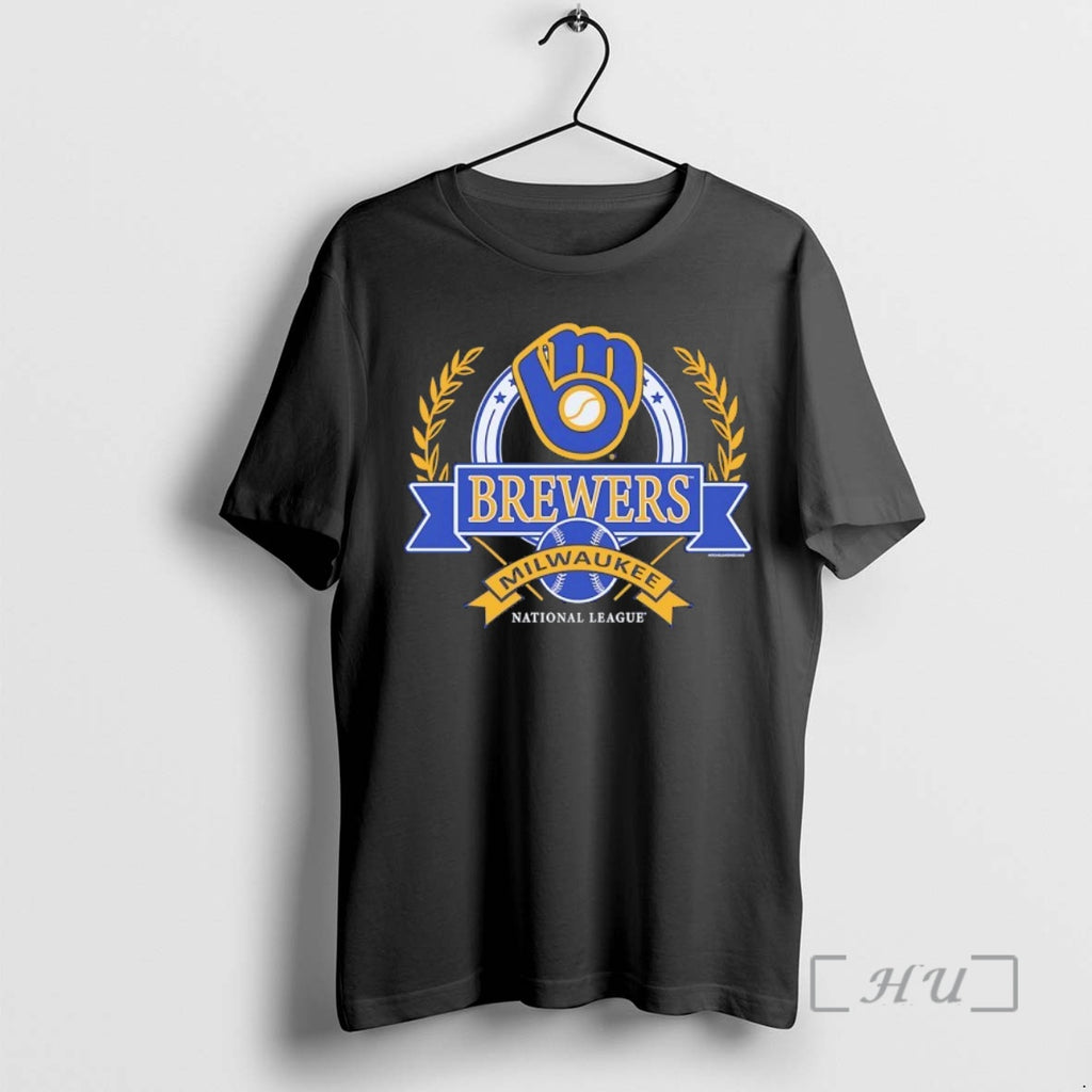 New Milwaukee Brewers National League Cooperstown Crest