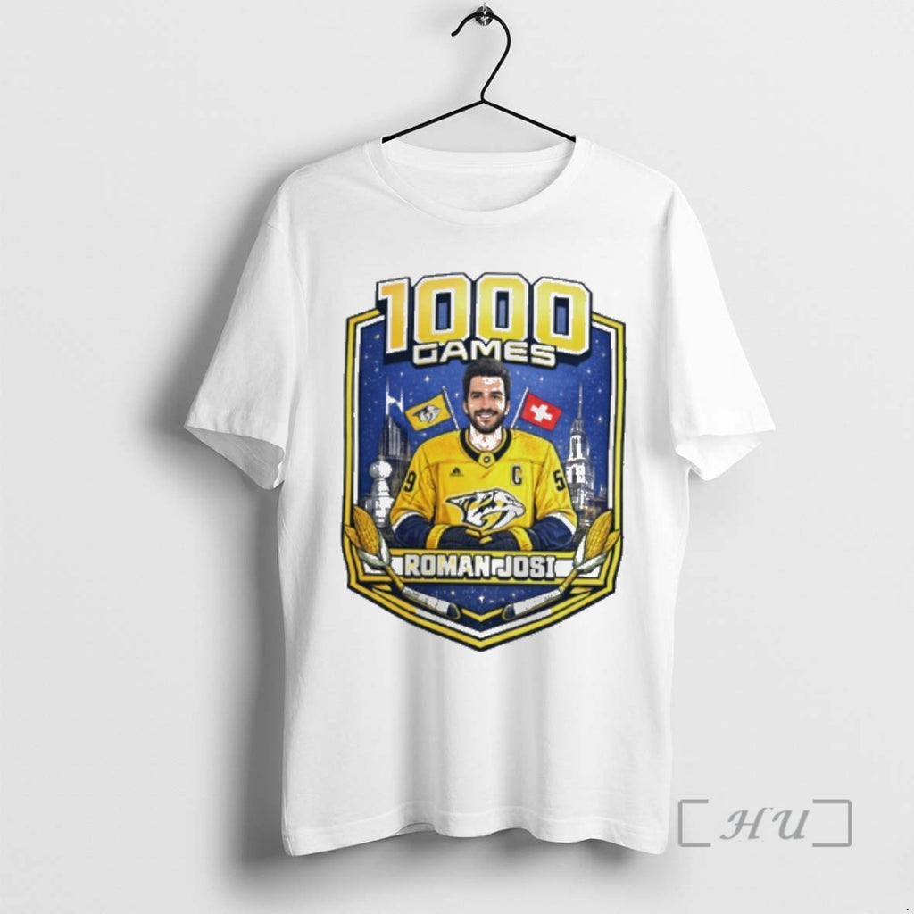 New Roman Josi Nhl Nashville Predators 1000 Games
