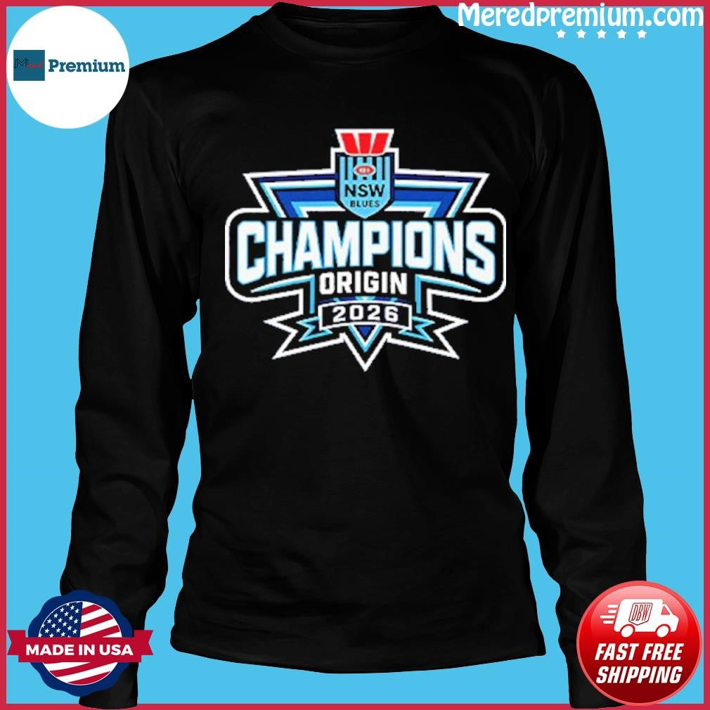 New South Wales Blues 2026 State Of Origin Champions Shirt