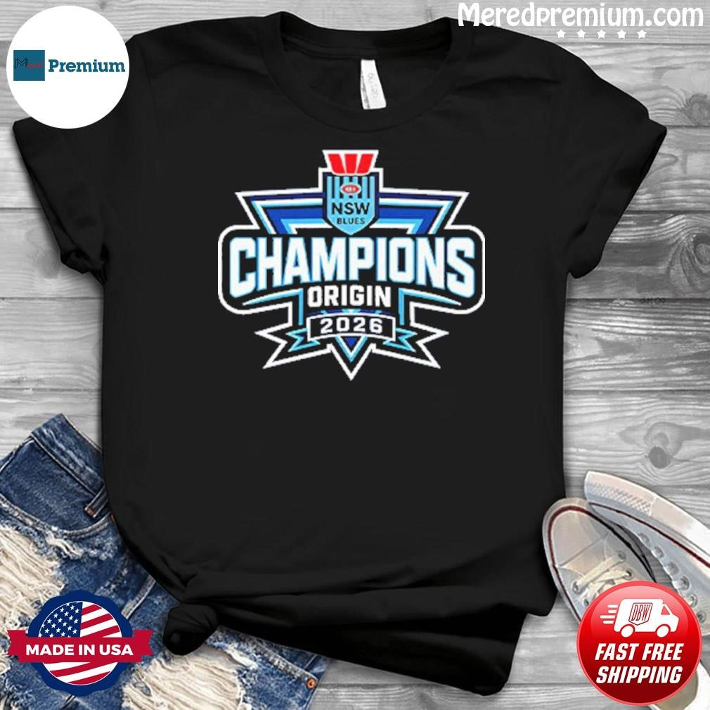 New South Wales Blues 2026 State Of Origin Champions Shirt