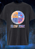 New York Knickerbockers Rangers Yankees Giants Emblem Apparel shirt