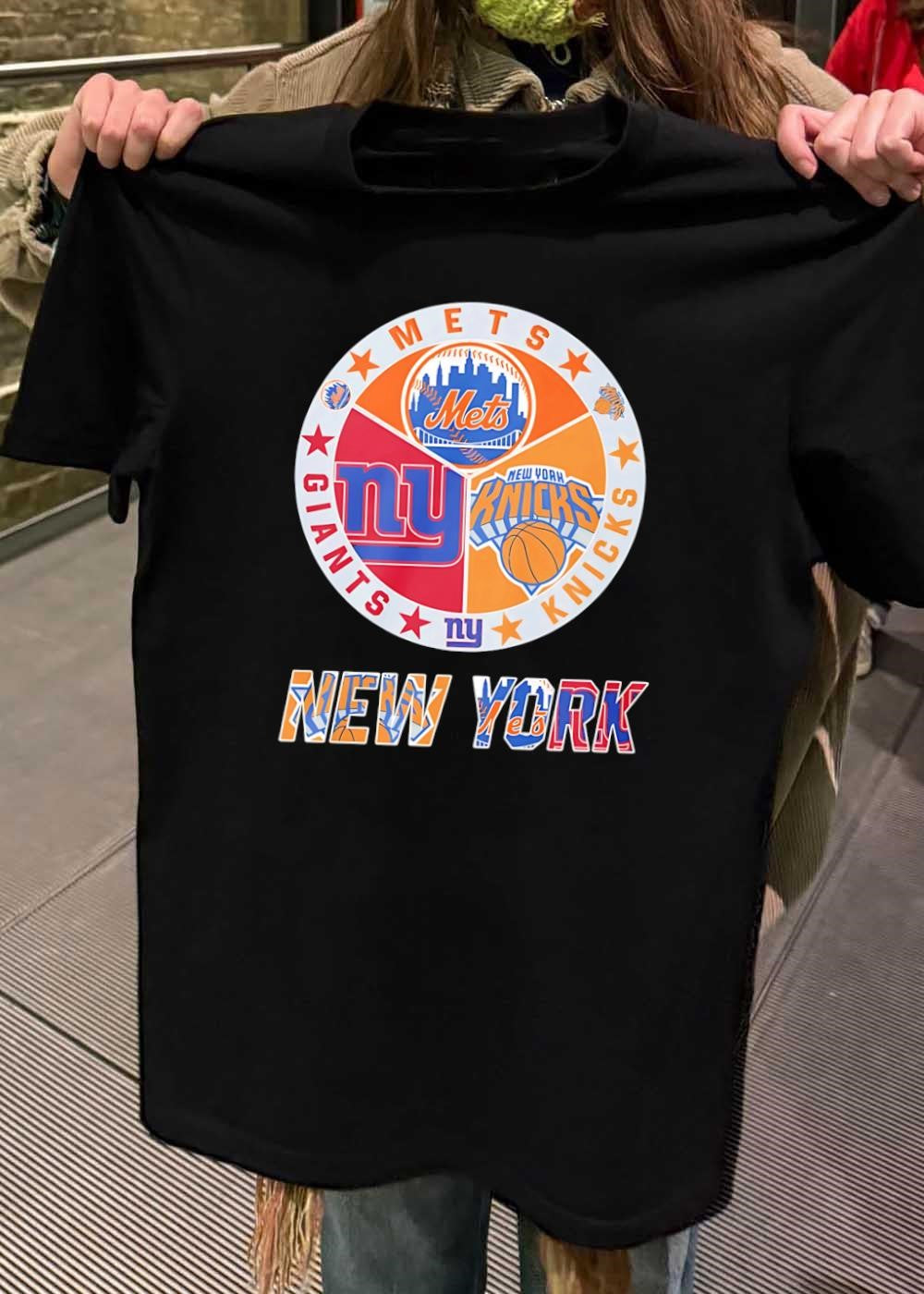 New York Mets Giants Knicks Team Logo shirt