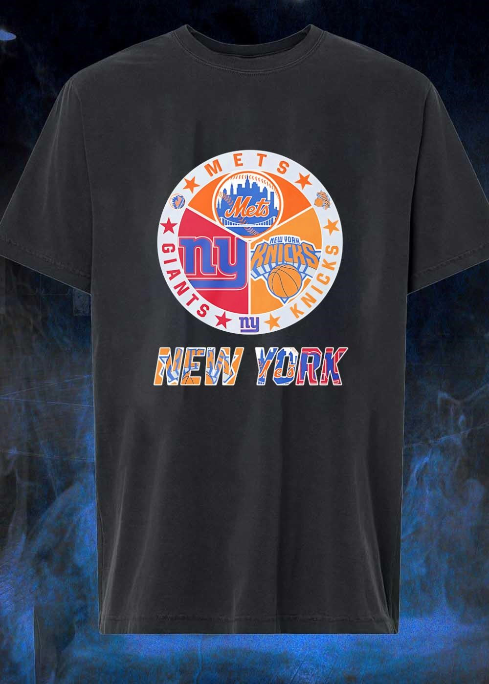 New York Mets Giants Knicks Team Logo shirt