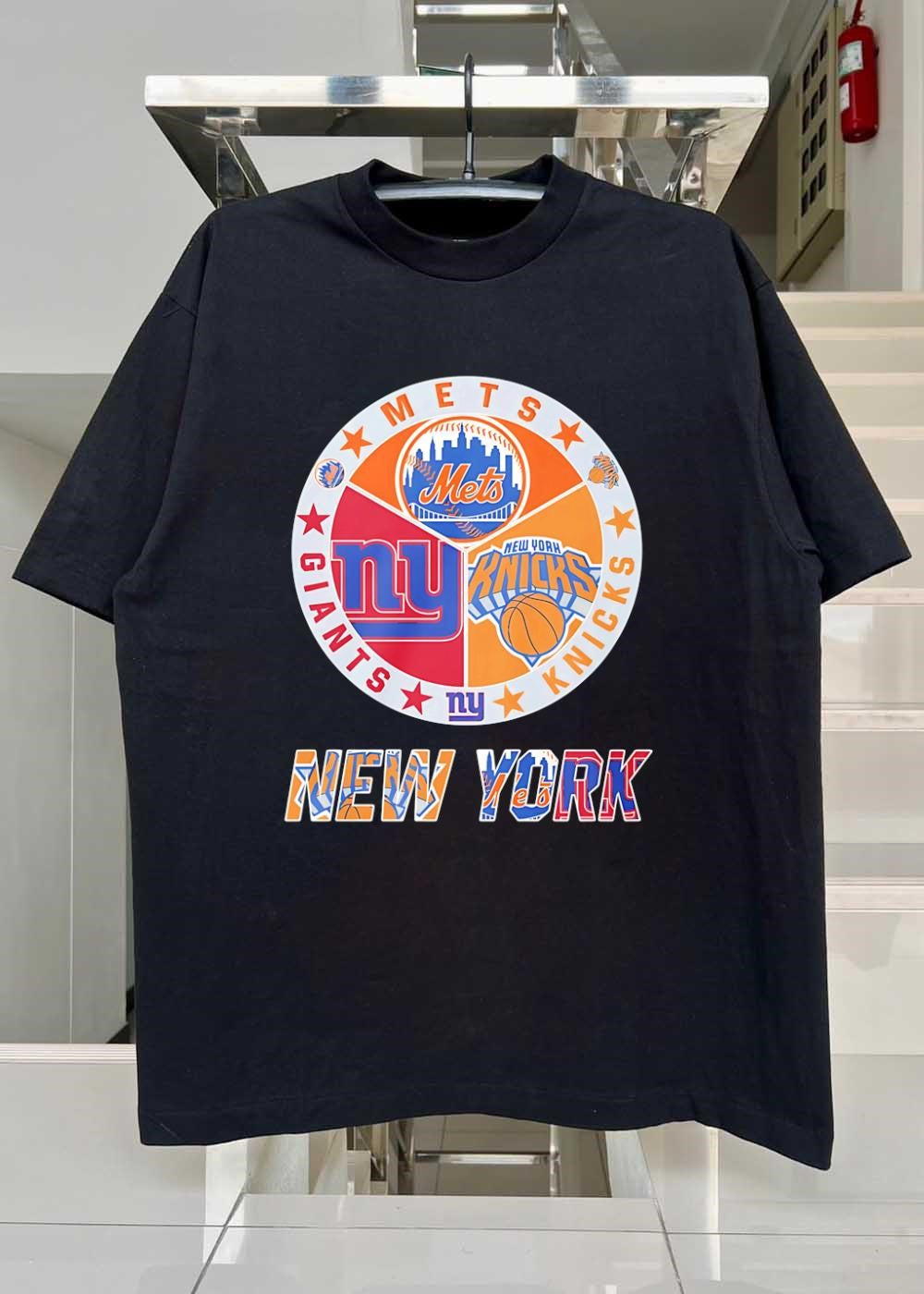 New York Mets Giants Knicks Team Logo shirt