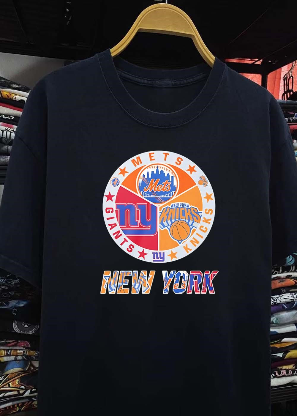 New York Mets Giants Knicks Team Logo shirt