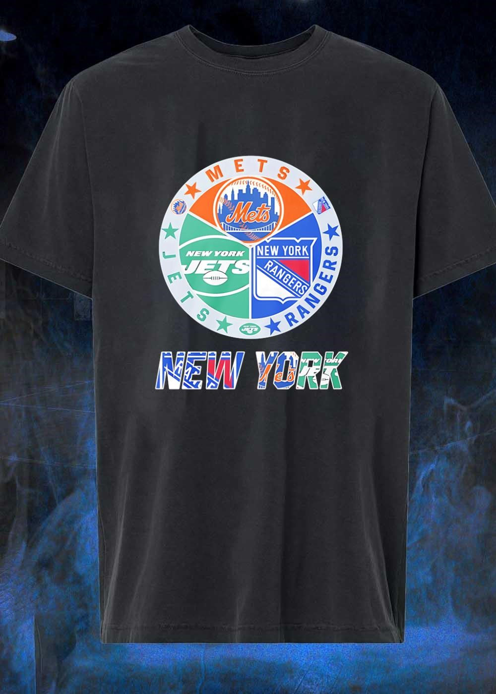 New York Mets Jets Rangers Team Logo Apparel shirt