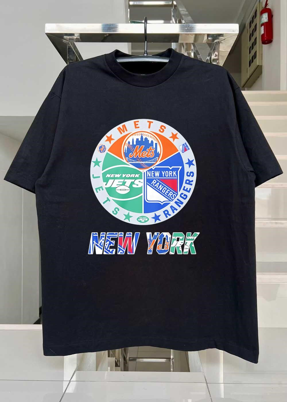 New York Mets Jets Rangers Team Logo Apparel shirt