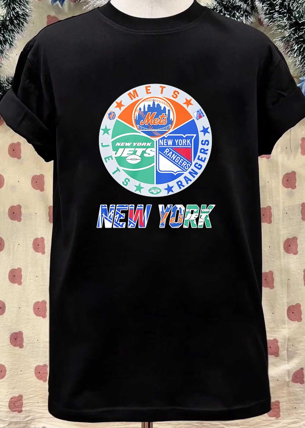 New York Mets Jets Rangers Team Logo Apparel shirt