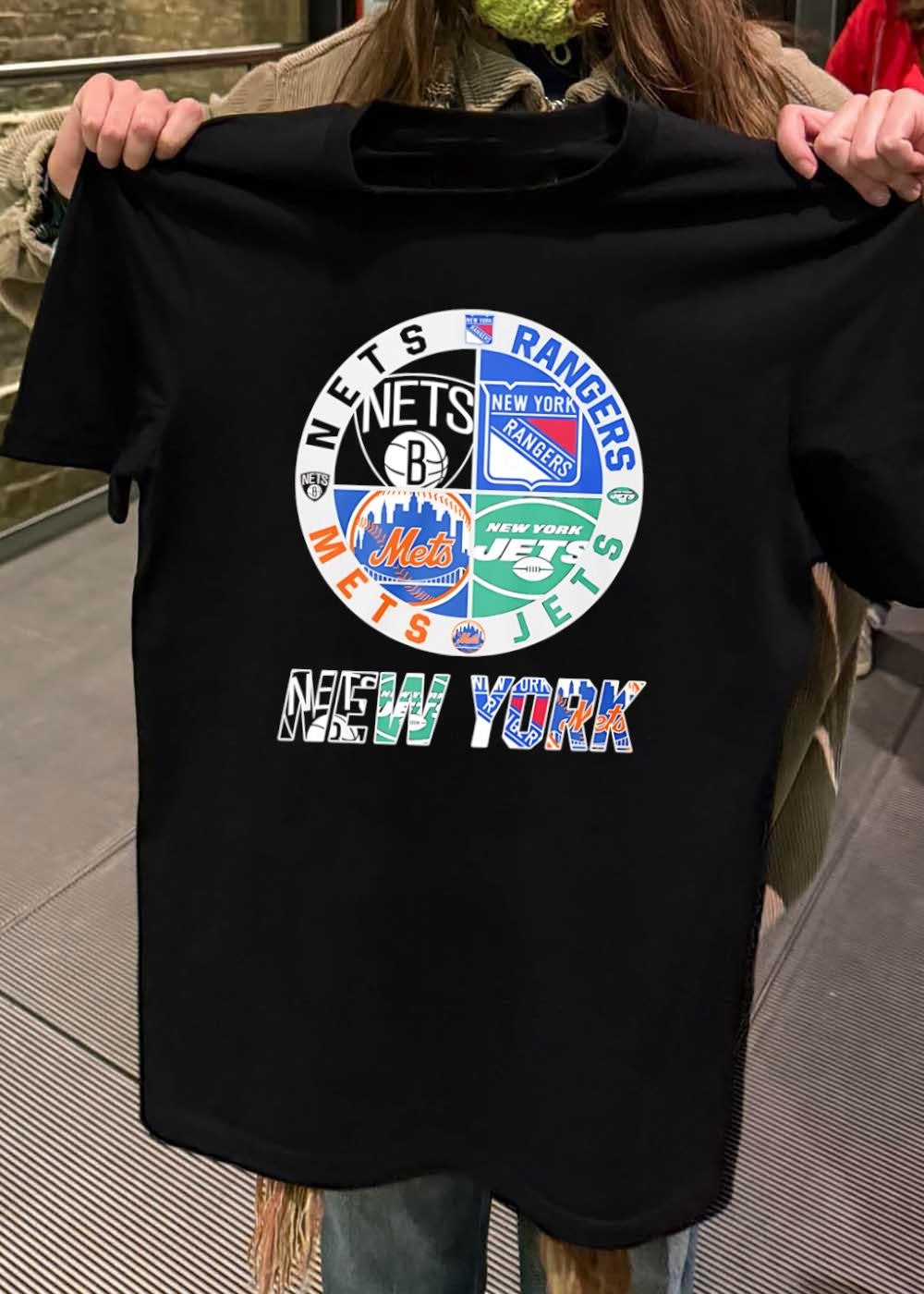 New York Nets Rangers Mets Jets Sport shirt
