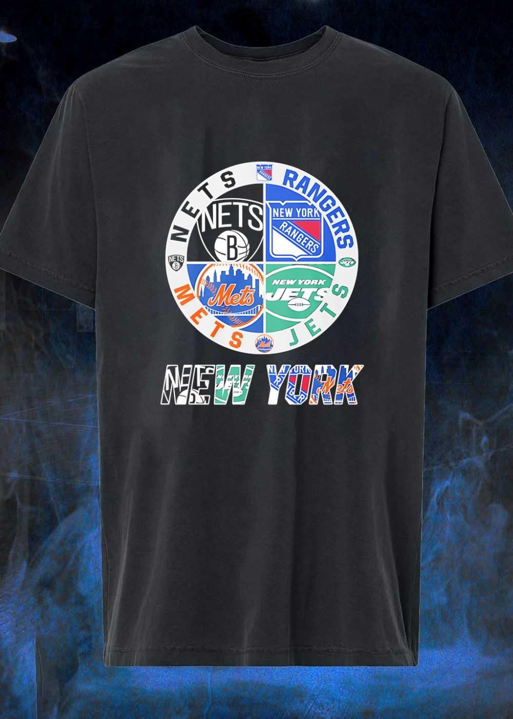 New York Nets Rangers Mets Jets Sport shirt
