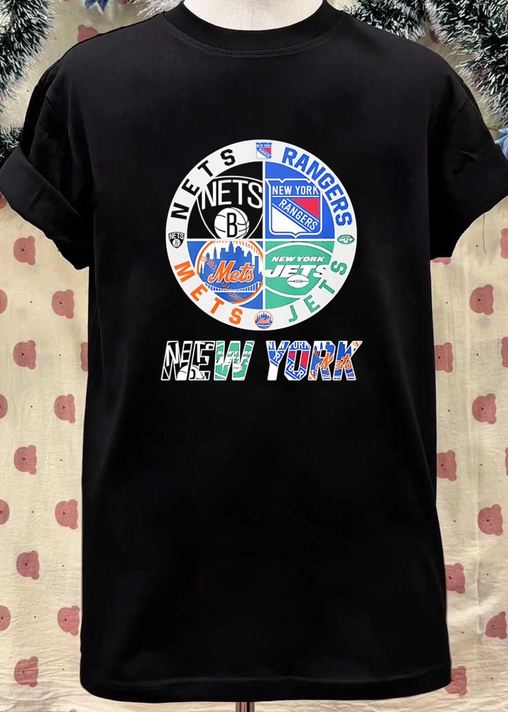 New York Nets Rangers Mets Jets Sport shirt