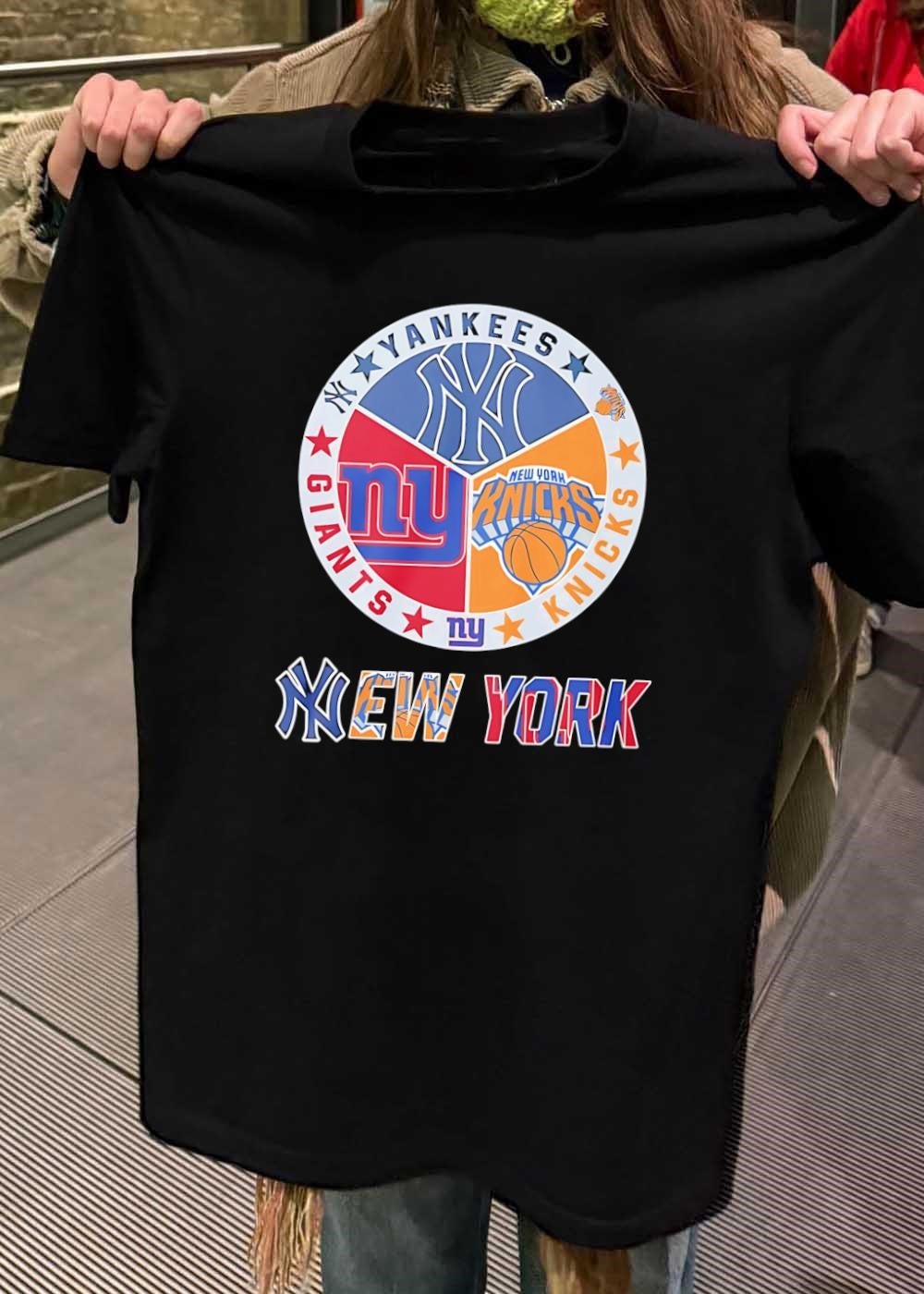 New York Sports Fan Art Print shirt Yankees Giants Knicks