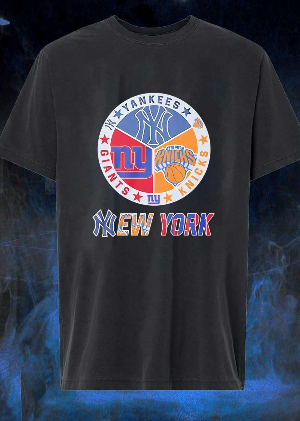 New York Sports Fan Art Print shirt Yankees Giants Knicks