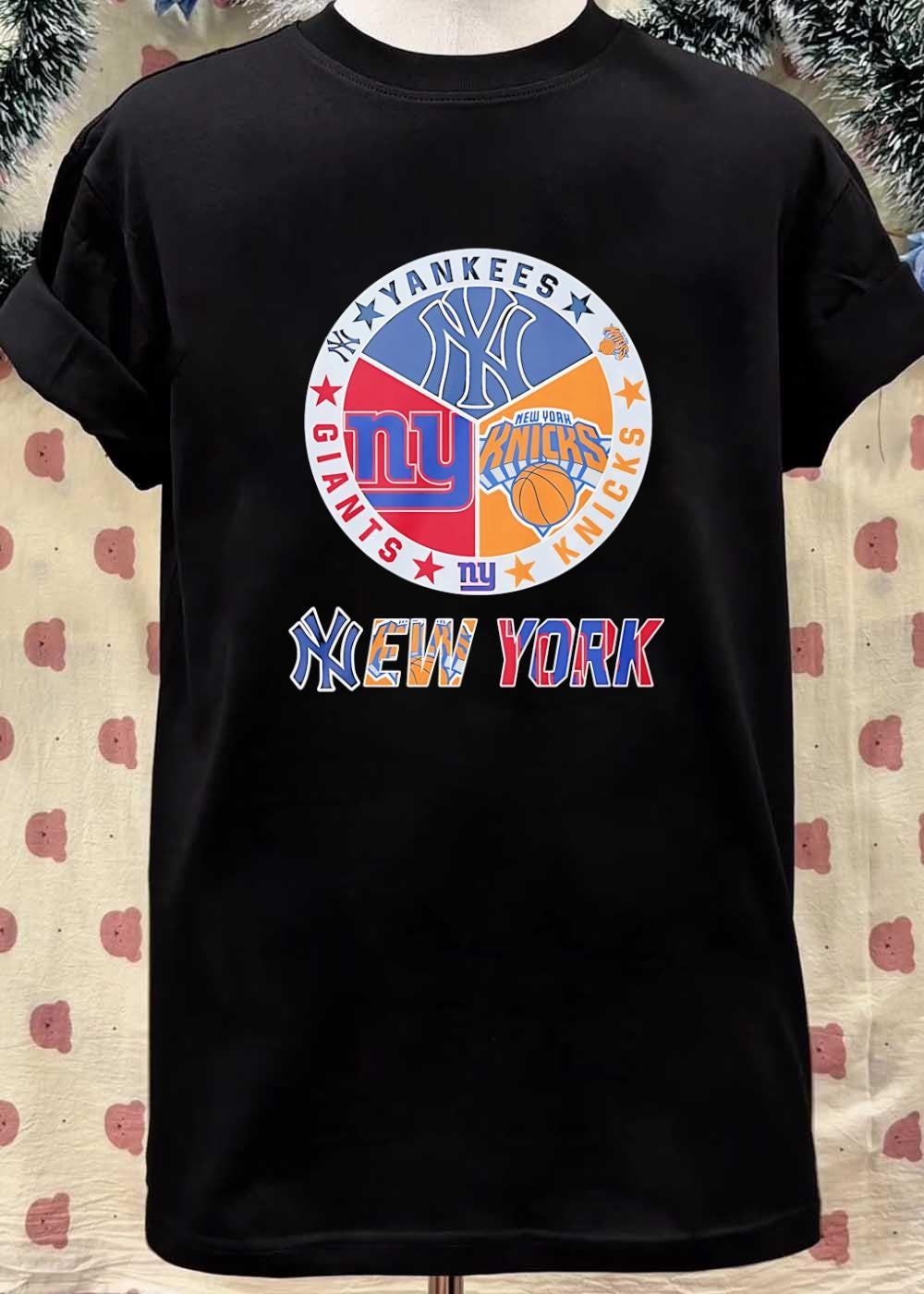 New York Sports Fan Art Print shirt Yankees Giants Knicks