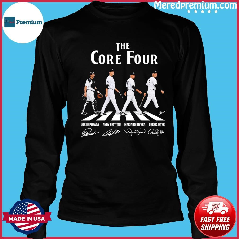 New York Yankees The Core Four Abbey Road Shirt