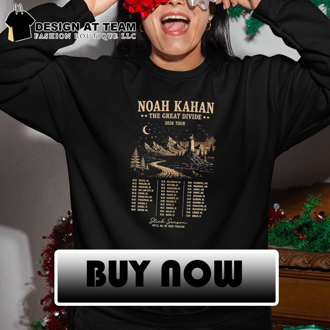 Noah Kahan The Great Divide Tour 2026 Folk Music Concert shirt