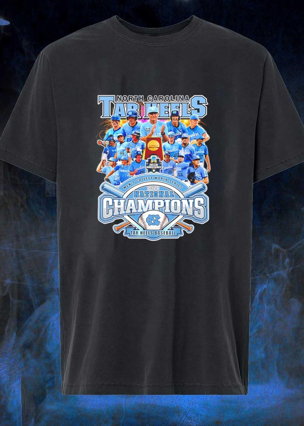 North Carolina Tar Heels Men’s College World Series 2026 National Champions shirt