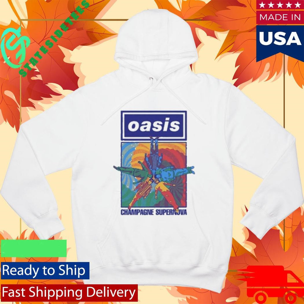 Oasis Champagne Supernova Band Floor Lay Shirt