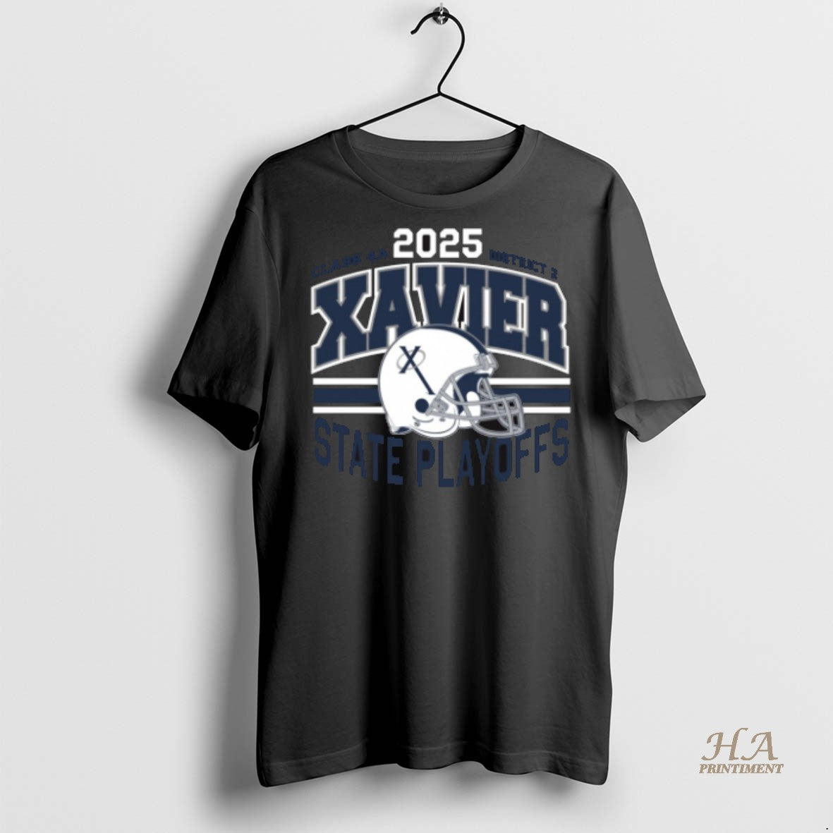 Official 2025 Class 4a District 2 Xavier High School Foottball State Playoffs Shirt