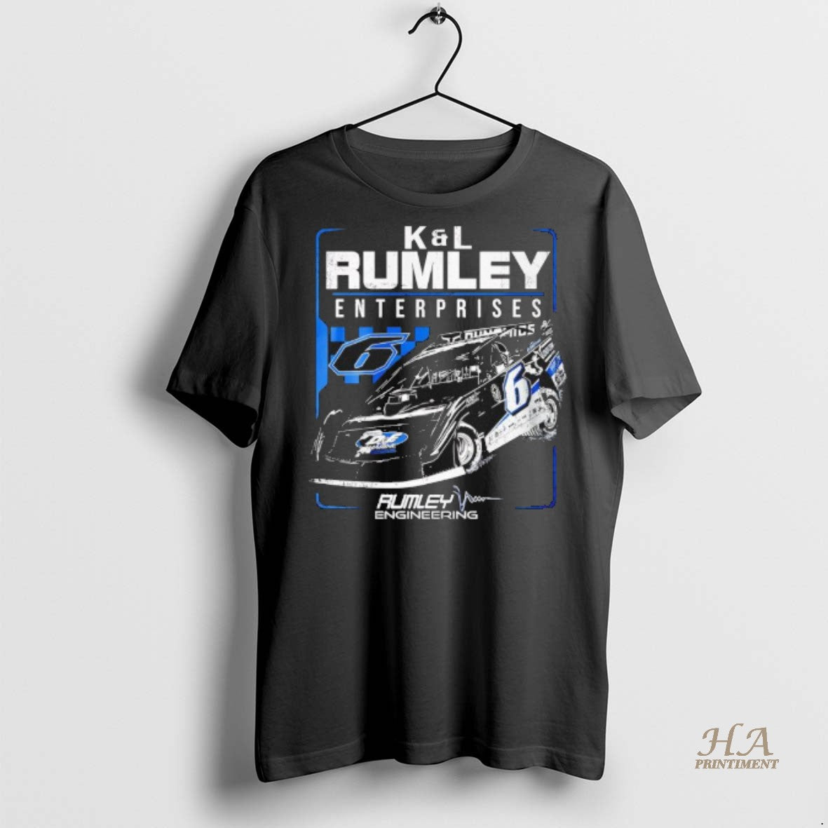 Official 2025 Rumley Interprises Car 6 Rumley Engineering Black Shirt