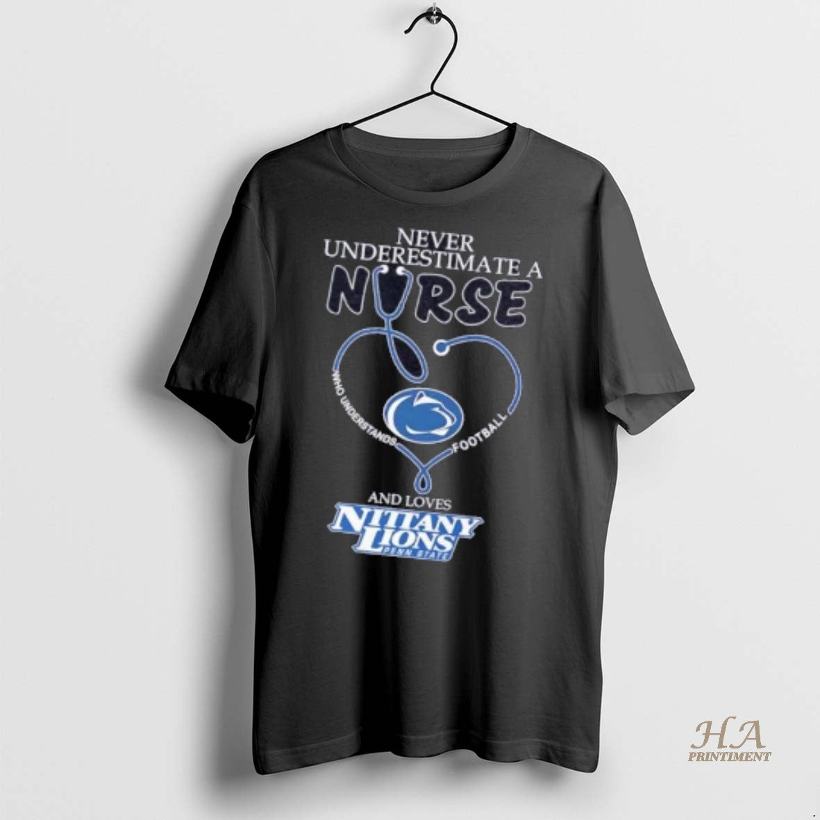 Official 7qgh5pb5 Never Underestimate A Nurse Understand Football Loves Penn State Nittany Lions Shirt