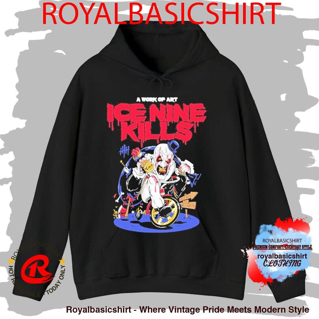 A Work Of Art Ice Nine Kills Terrifier Tricycle Of Torture Halfway To Halloween Shirt