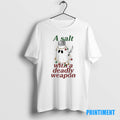 Official A Salt With A Deadly Weapon Ghost Chrismas Lights Graphic Tee Sweater