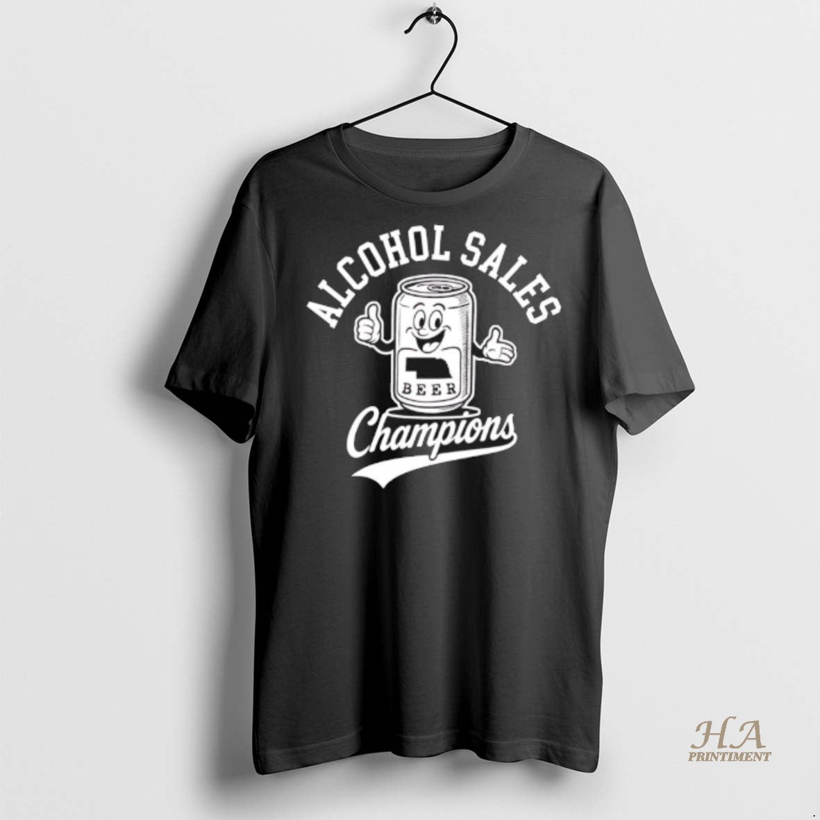 Official Alcohol Champs Beer Funny Black Shirt