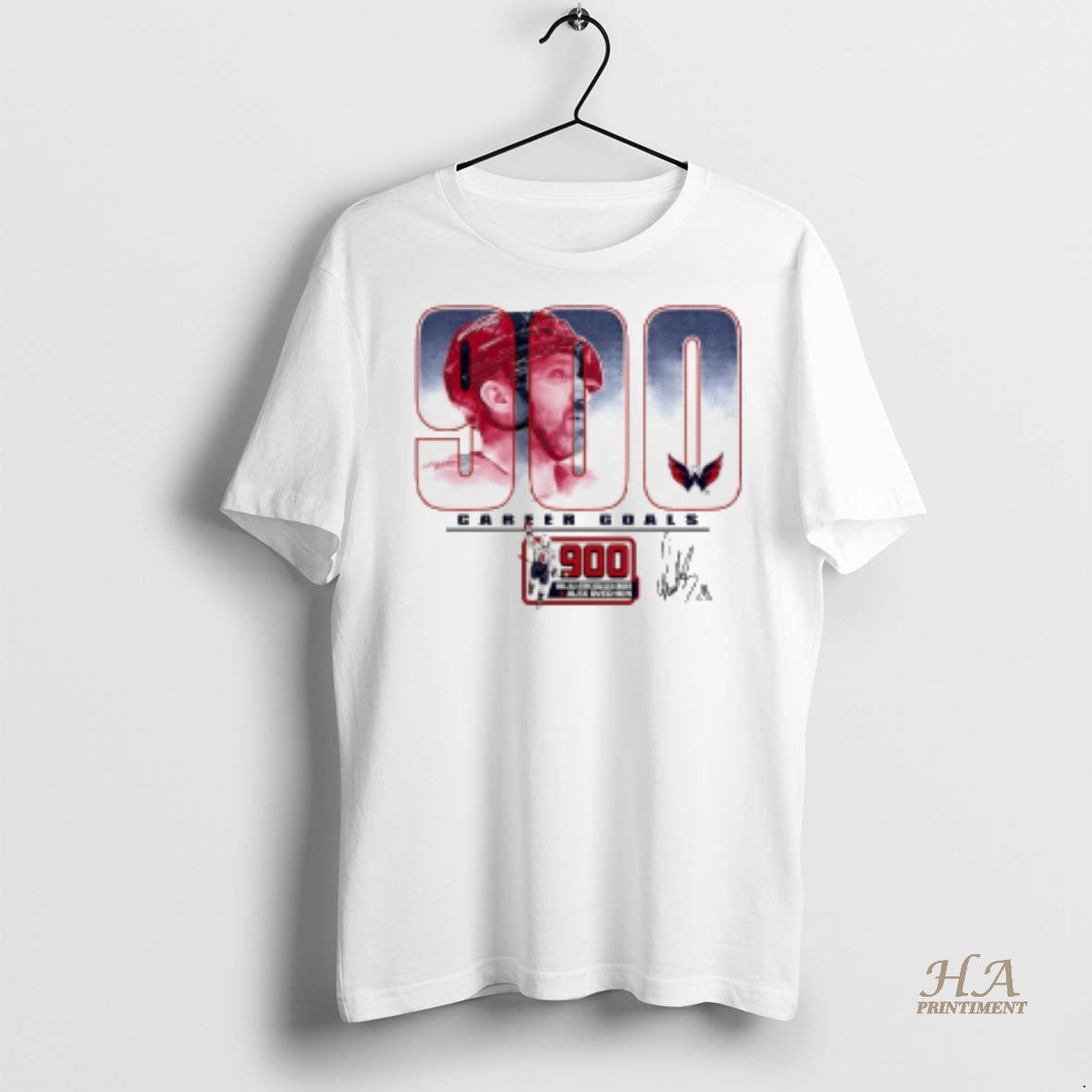 Official Alexander Ovechkin Capitals 900th Career Goal Signature Shirt