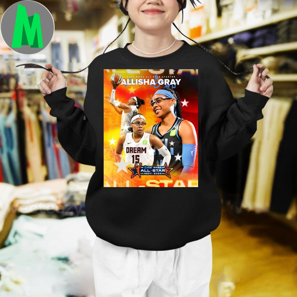 Allisha Gray 2025 WNBA All-Star Starter Basketball T-Shirt