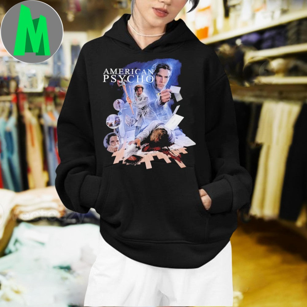 American Psycho Patrick Bateman Movie Poster T-Shirt