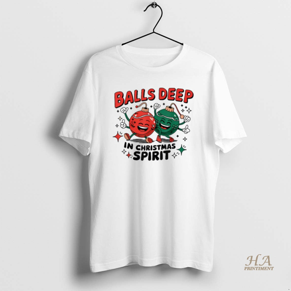 Official Balls Deep In Christmas Spirit Merry Christmas Bauble
