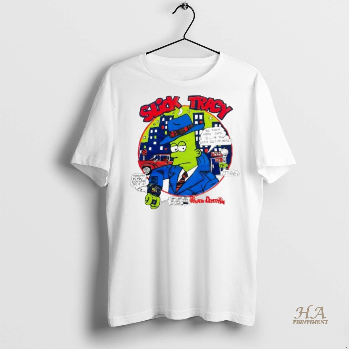 Official Bart Simpson Slick Tracy Shirt