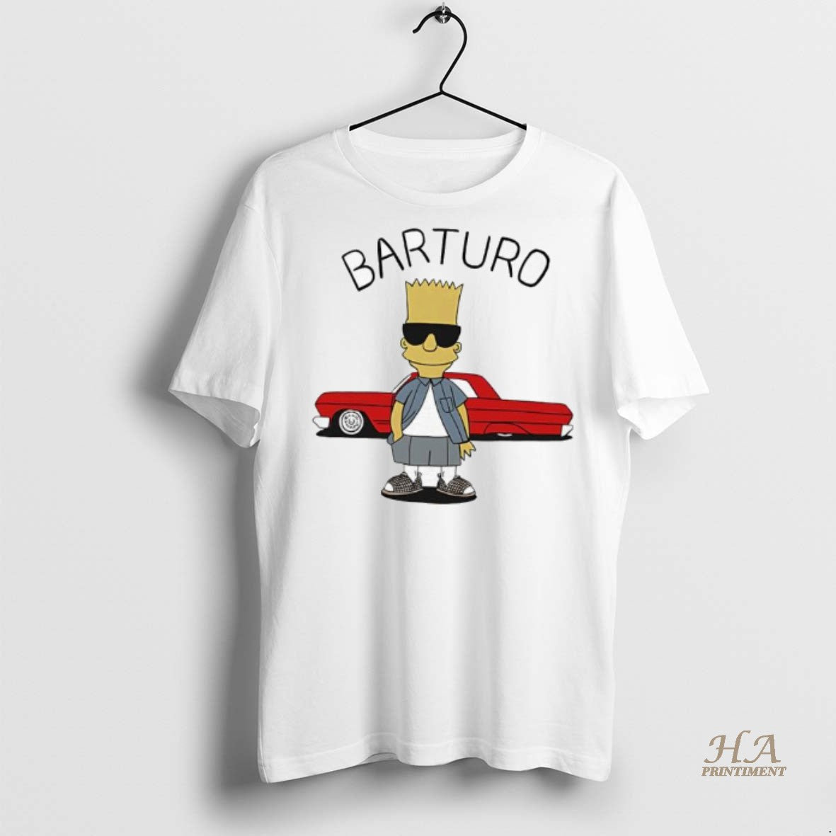 Official Barturo Bart Simpson Red Car Shirt