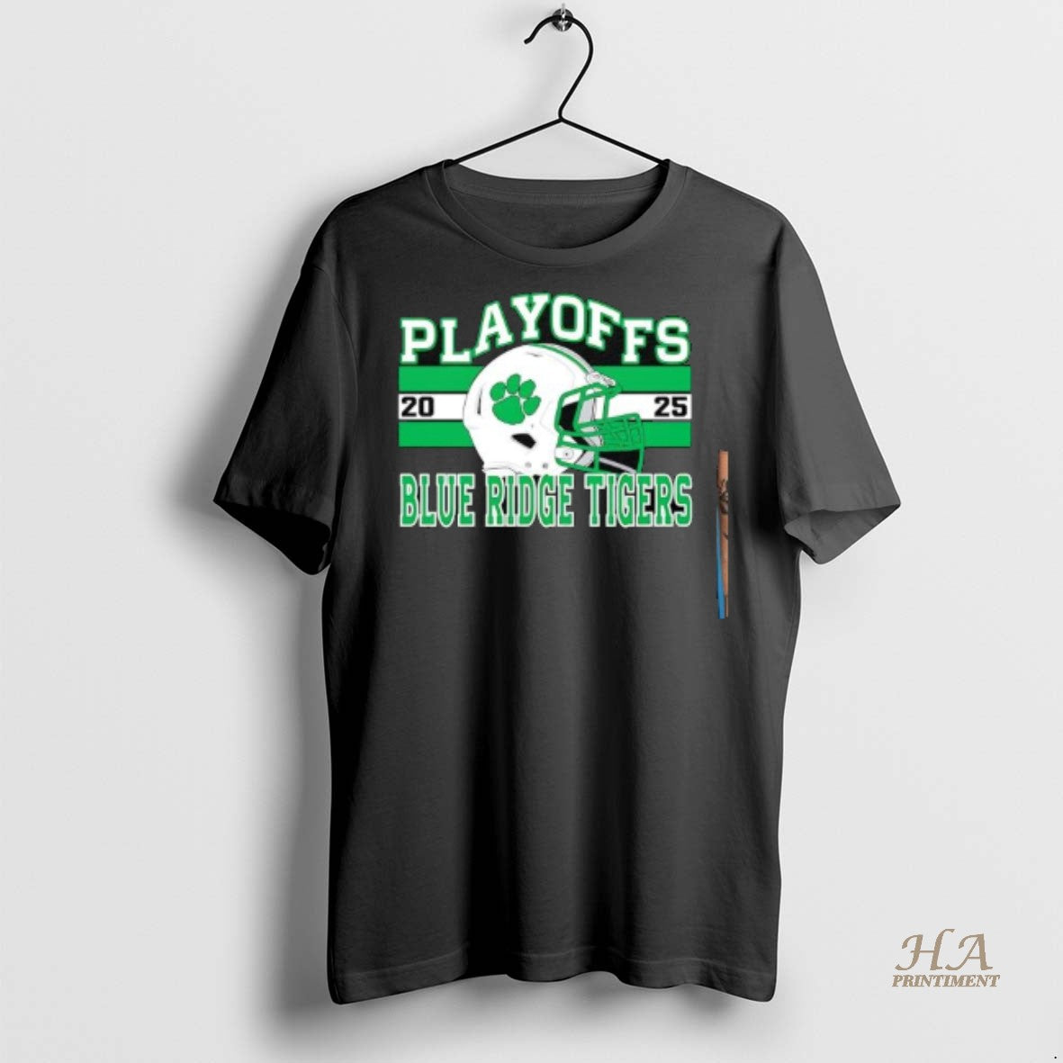 Official Blue Ridge Tigers Football Playoffs 2025 Helmet Shirt