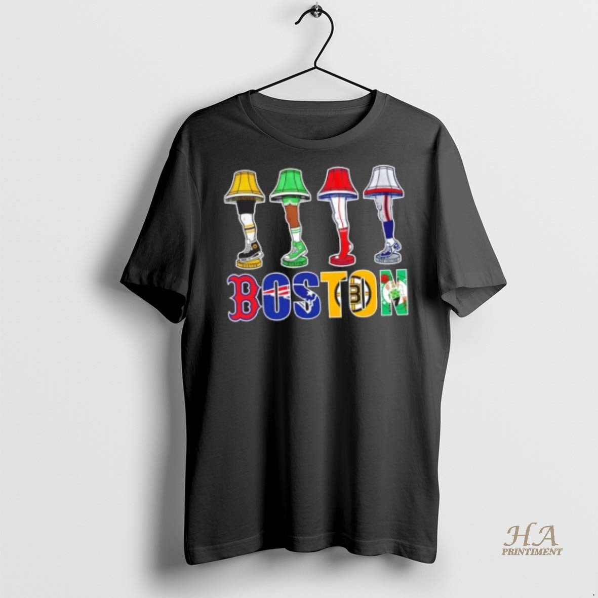 Official Boston Sports Holiday Leg Lamp Shirt