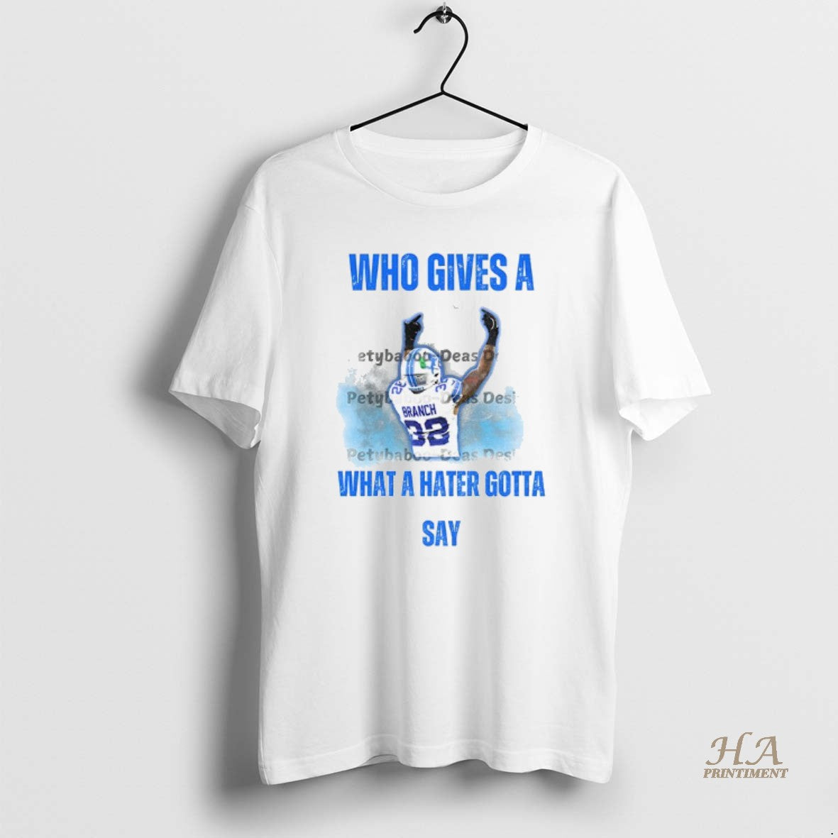 Official Brian Branch Detroit Lions 32 Who Cares What A Hater Says