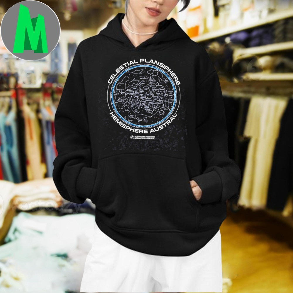 Celestial Planisphere Southern Hemisphere Star Map T-Shirt