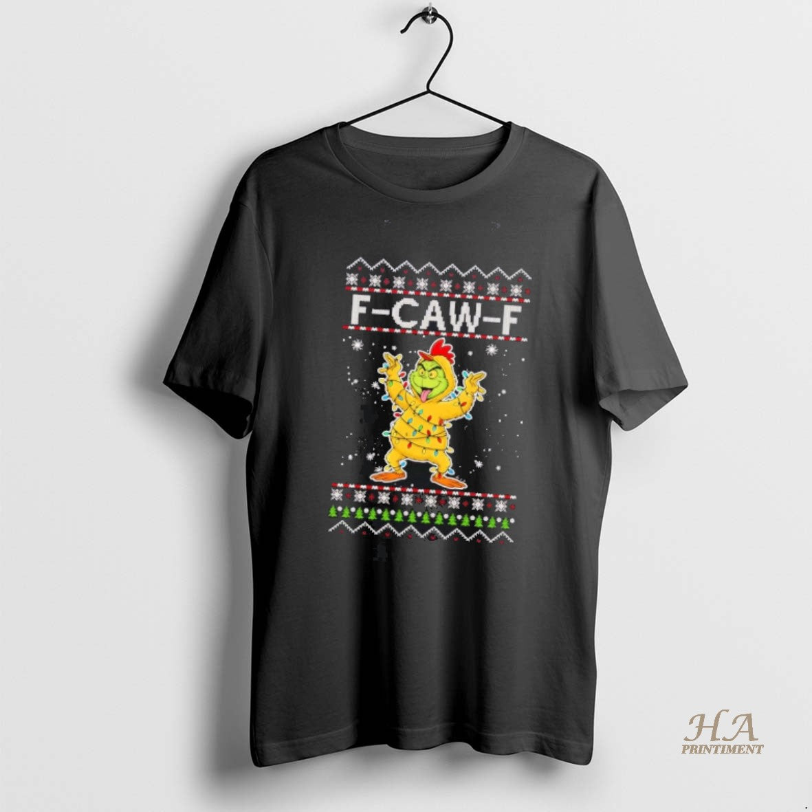 Official Chicken Grinch F Caw F Christmas Shirt
