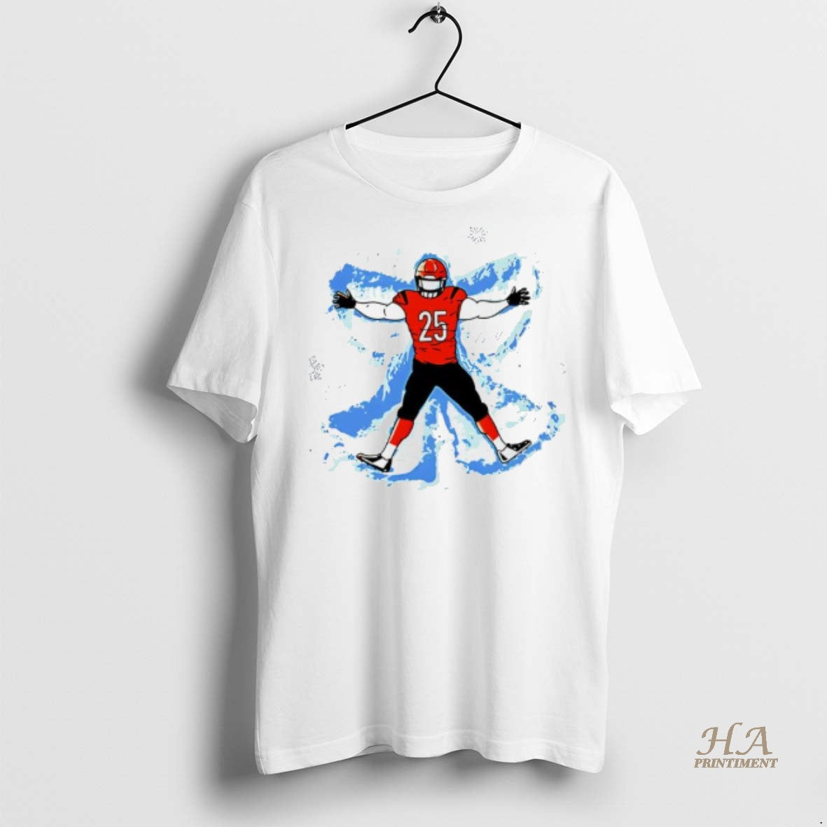 Official Cincinnati Football Snow Angel Number 25 Shirt
