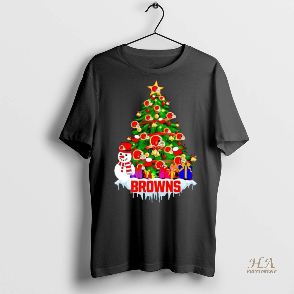 Official Cleveland Browns Merry Christmas Tree Shirt